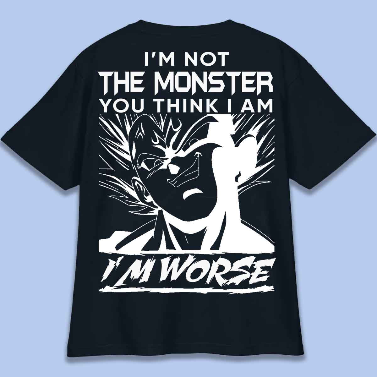 Monster - T-shirt oversized unisex-rugafdruk