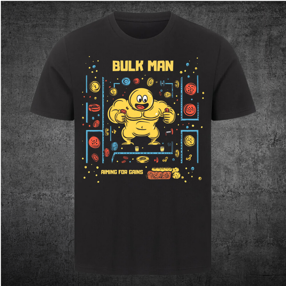 Bulk Man - Premium shirt Unisex print op de voorkant