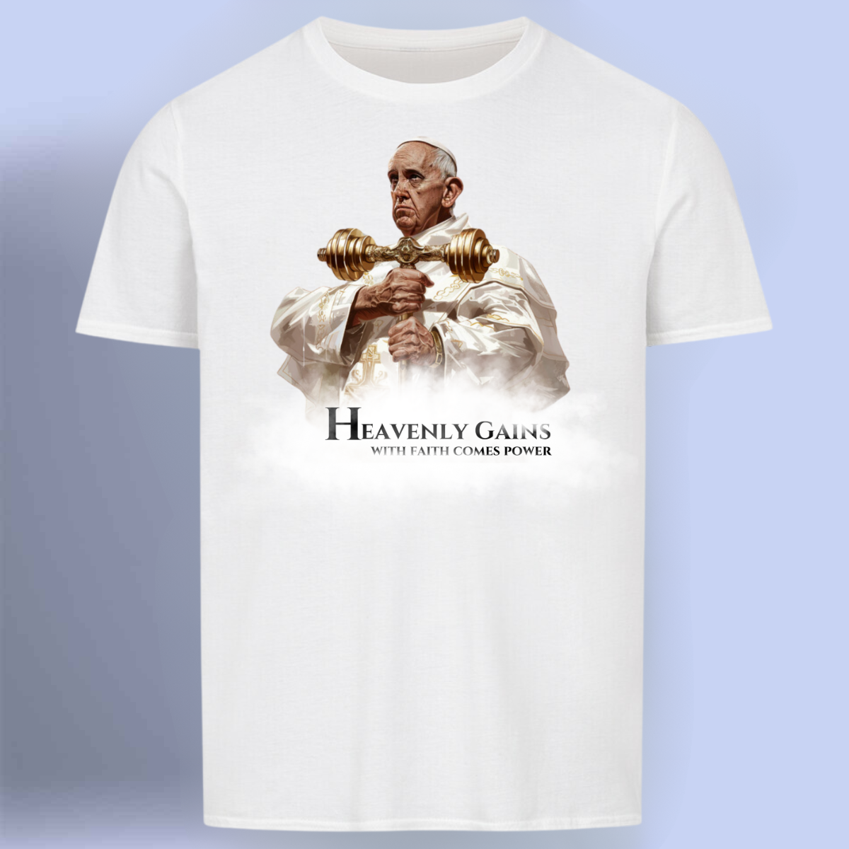 Heavenly Gains - Premium shirt Unisex print op de voorkant