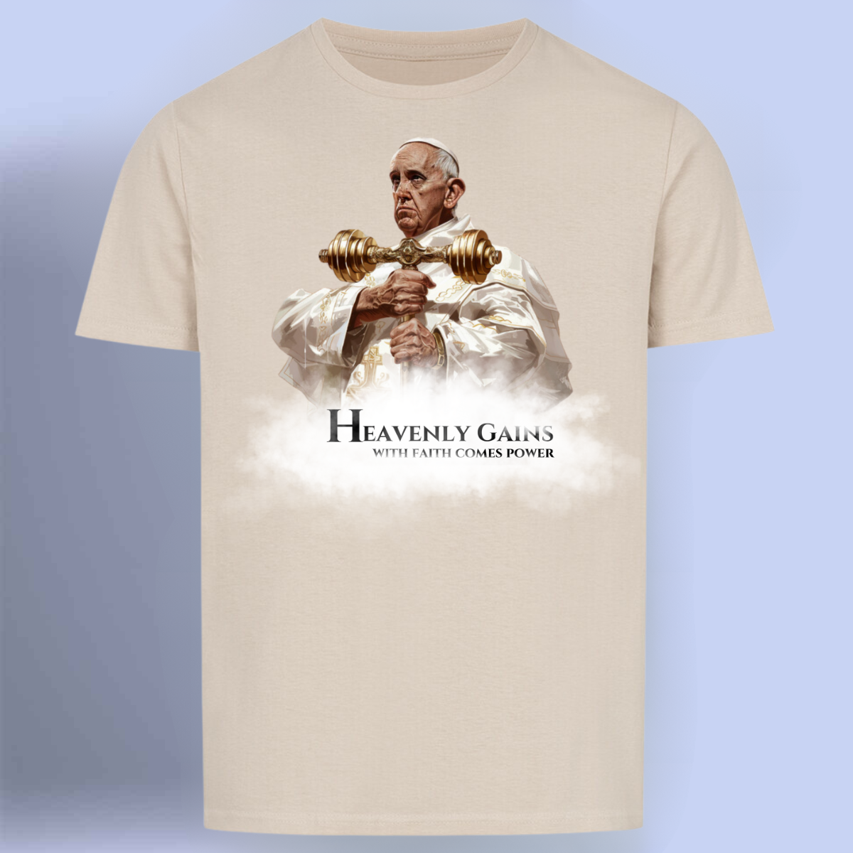 Heavenly Gains - Premium shirt Unisex print op de voorkant