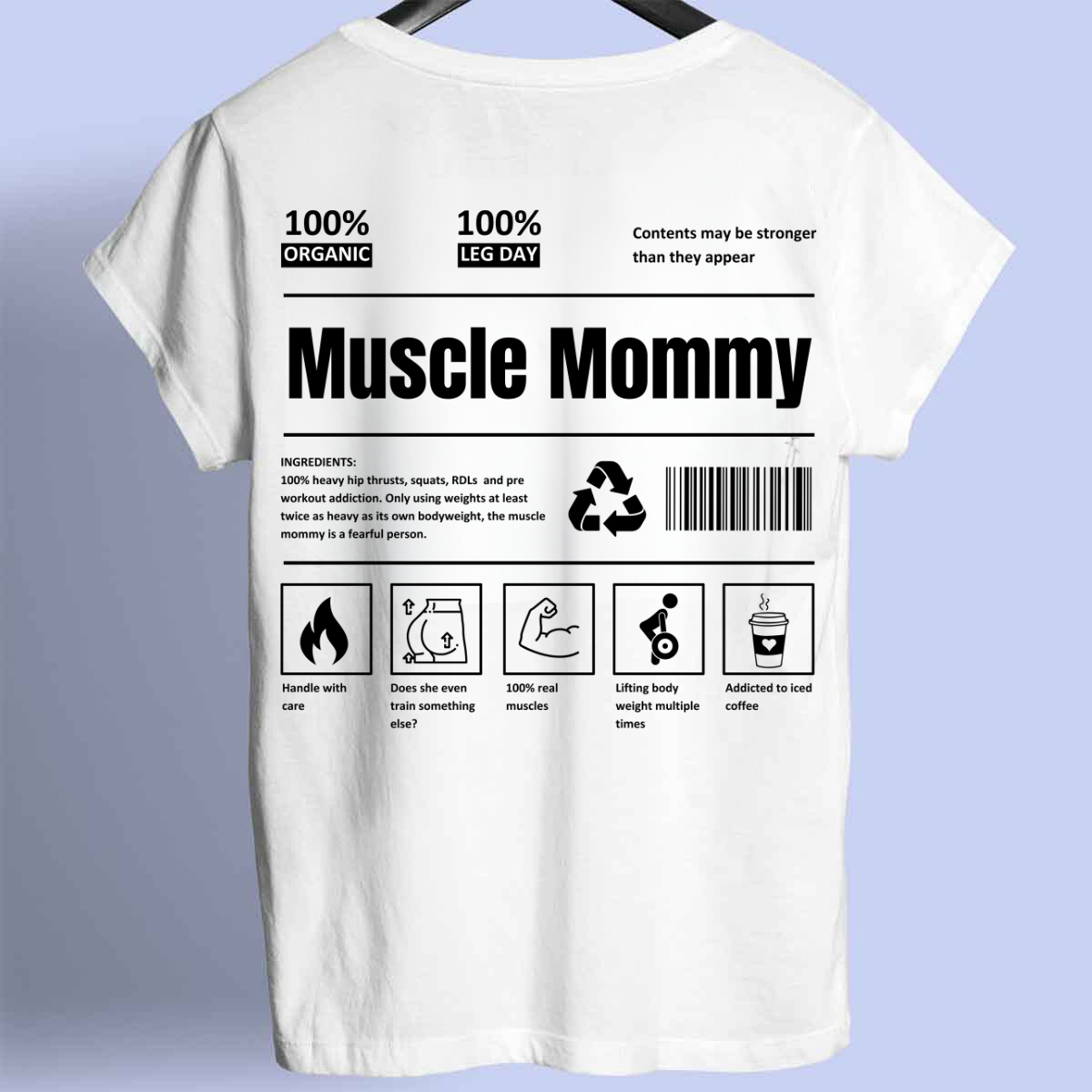 Muscle Mommy - Premium shirt, unisex-rugafdruk