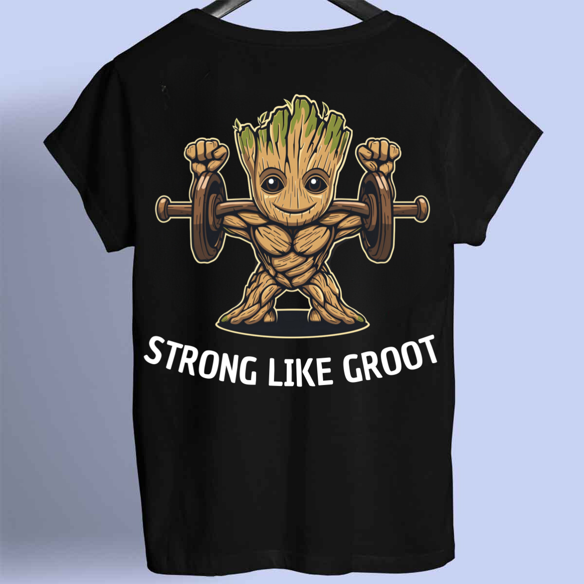 Groot - Premium shirt, uniseks, print op de voorkant