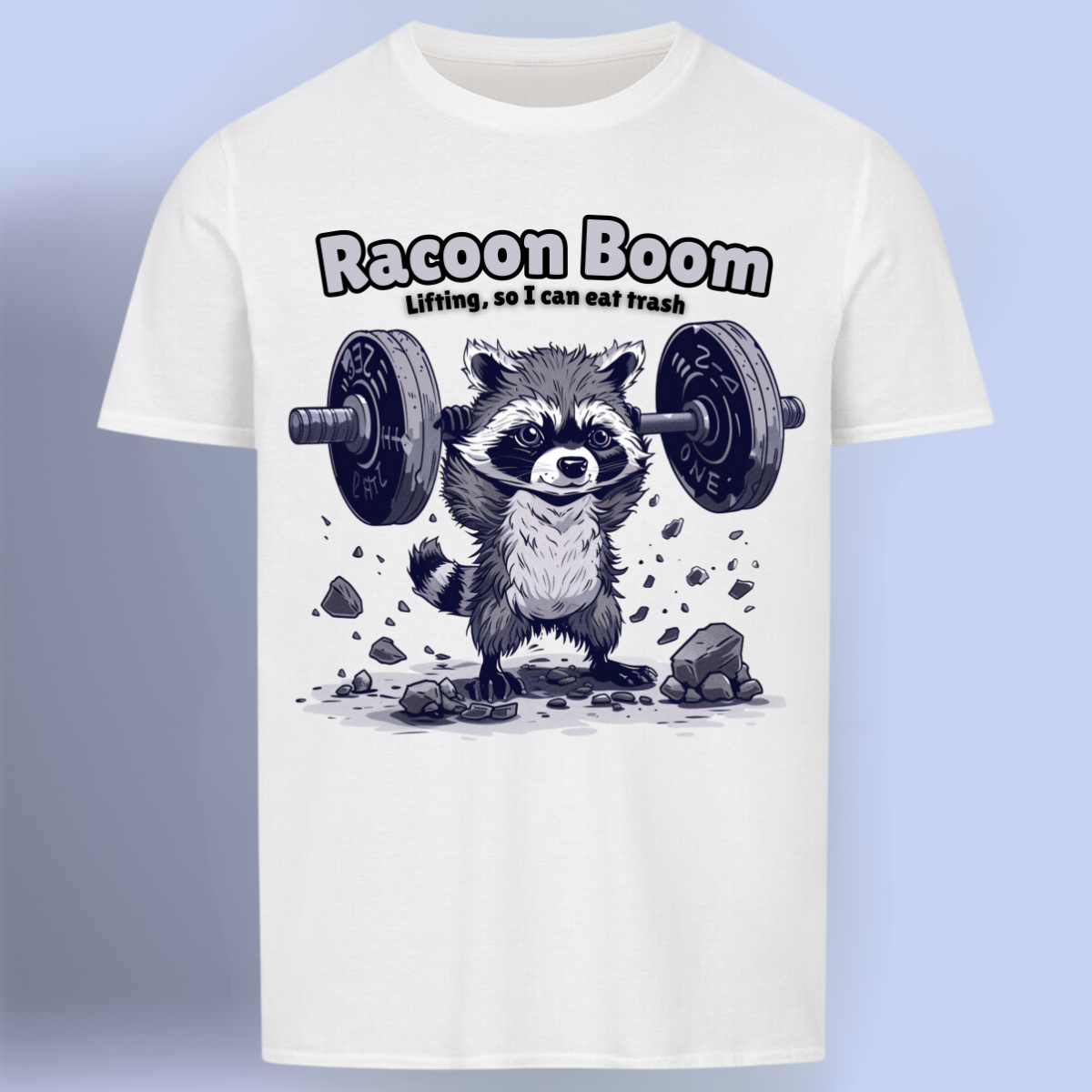 Racoon - Premium shirt, unisex-rugafdruk