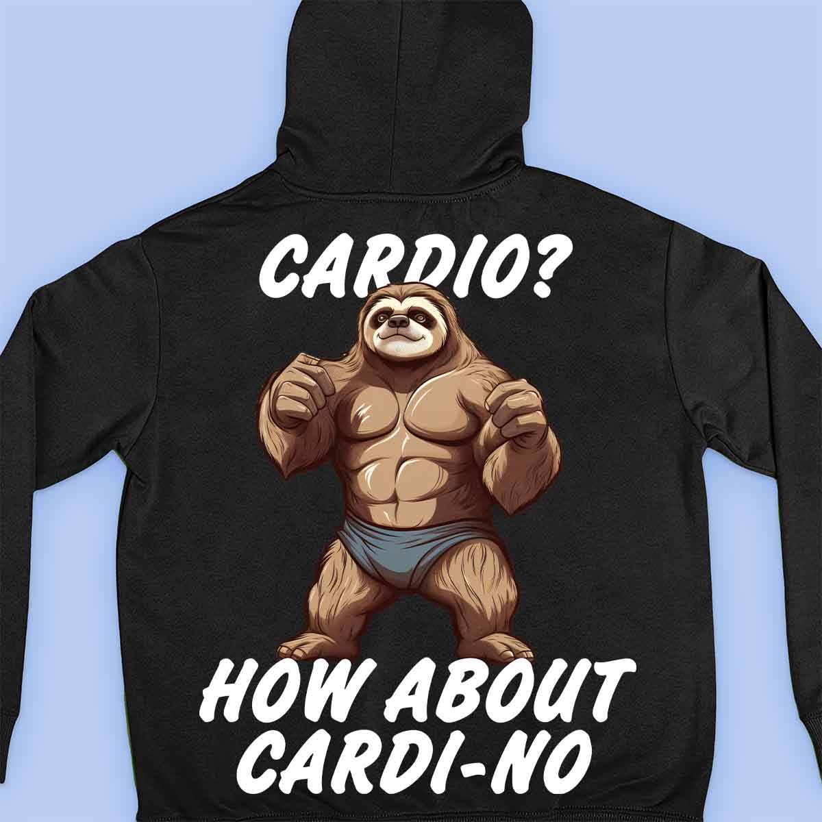 Cardio - Premium hoodie, unisex-rugafdruk