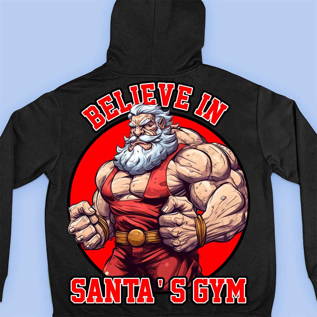 Santa's Gym - Premium hoodie, unisex-rugafdruk