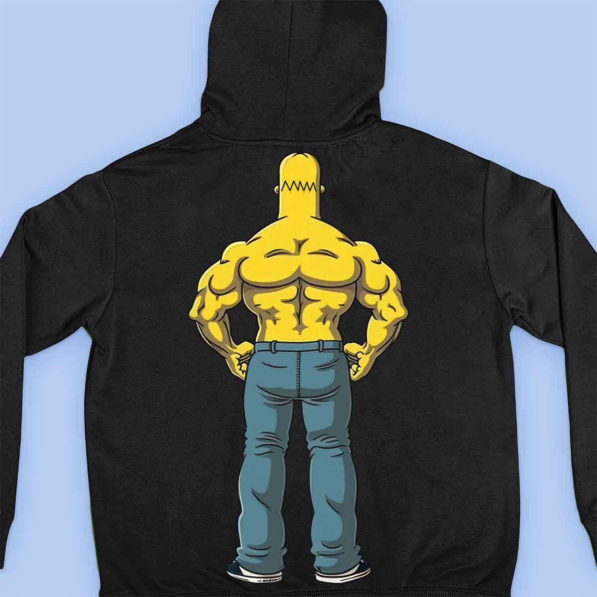 Homie Back - Premium hoodie, unisex-rugafdruk