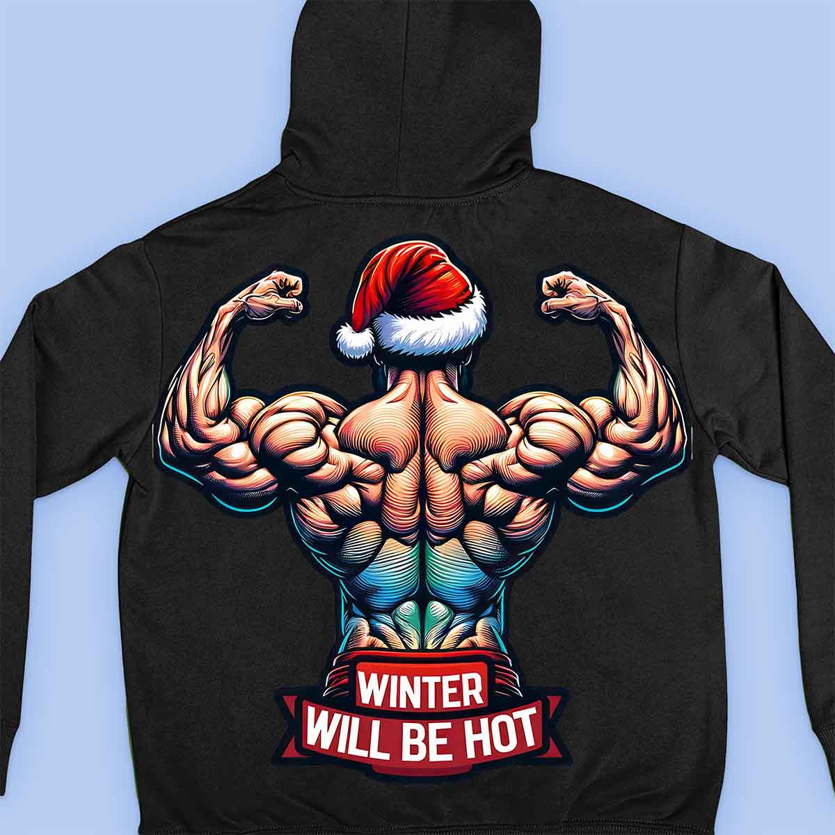 Hot Winter - Premium hoodie, unisex-rugafdruk