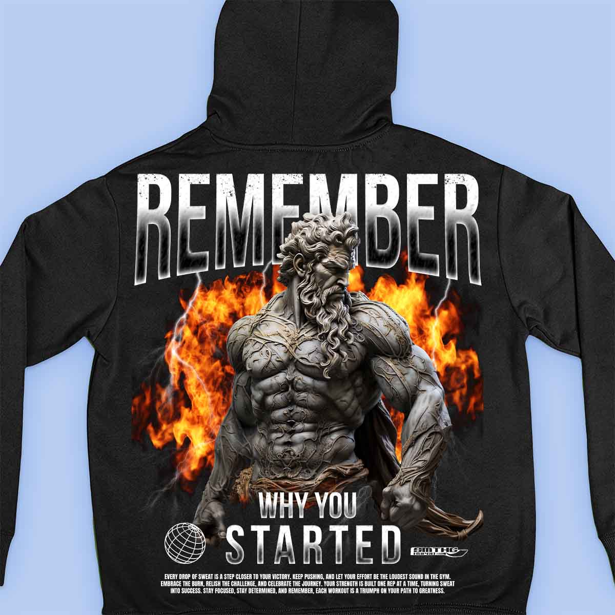 Remember Why - Premium Hoodie Unisex Backprint