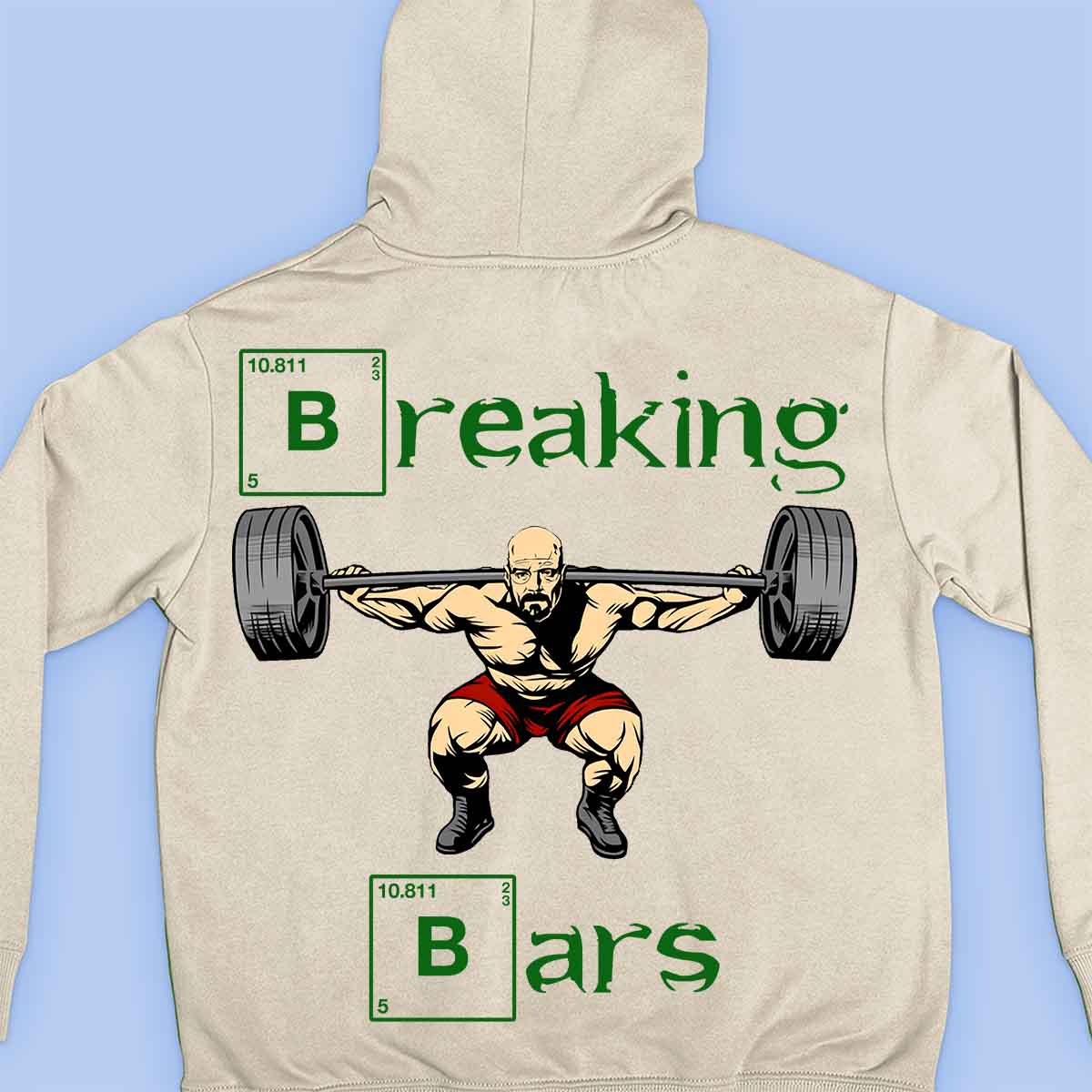 Breaking Bars - Premium hoodie, unisex-rugafdruk