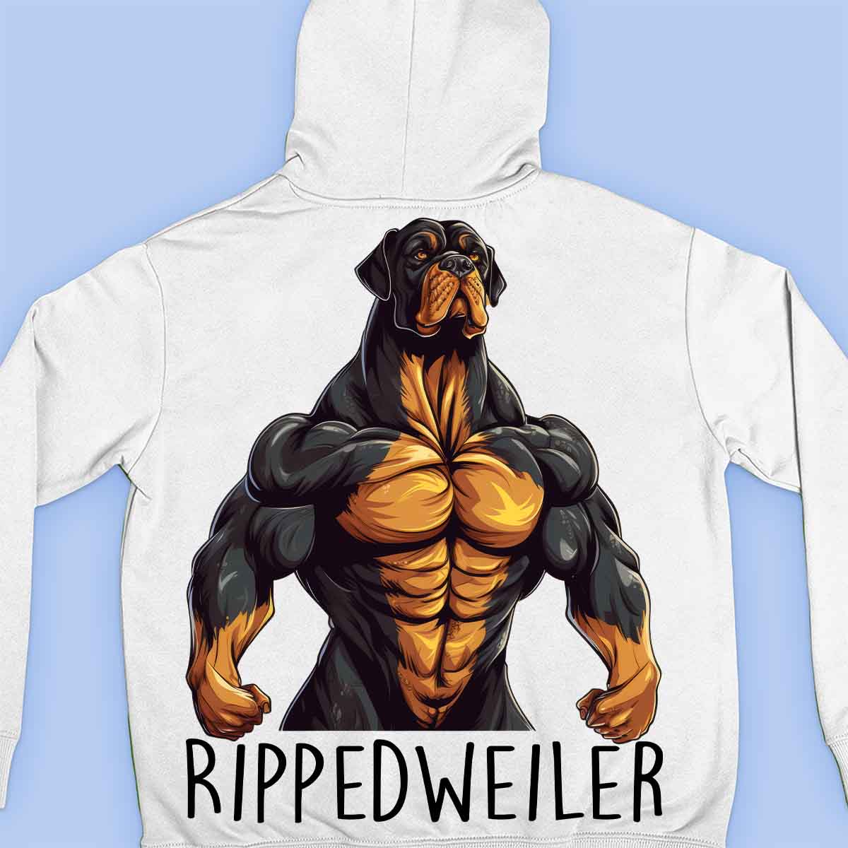 Rippedweiler - Premium Hoodie Unisex Backprint