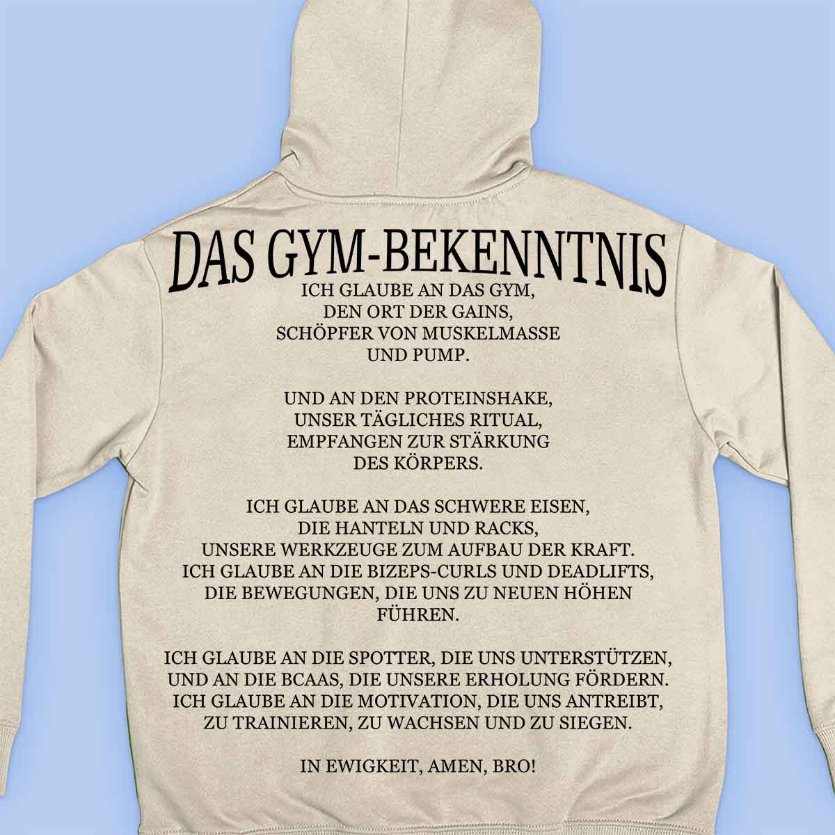 The Gym Confession - Sweat à capuche Premium Unisex Backprint