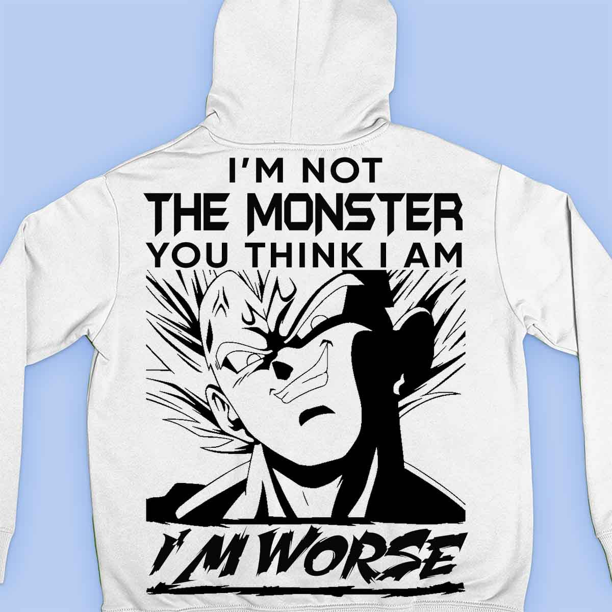 Monstre - Sweat à capuche Premium Unisex Backprint