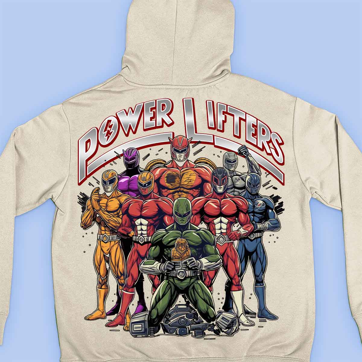 Power Lifters - Premium hoodie, unisex-rugafdruk