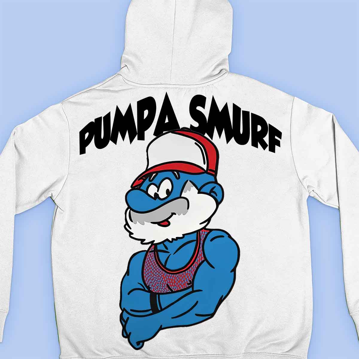 Pumpa Smurf - Premium hoodie unisex rugafdruk