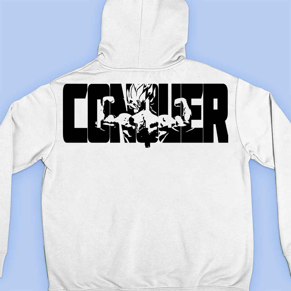 Conquer - Premium hoodie, unisex-rugafdruk