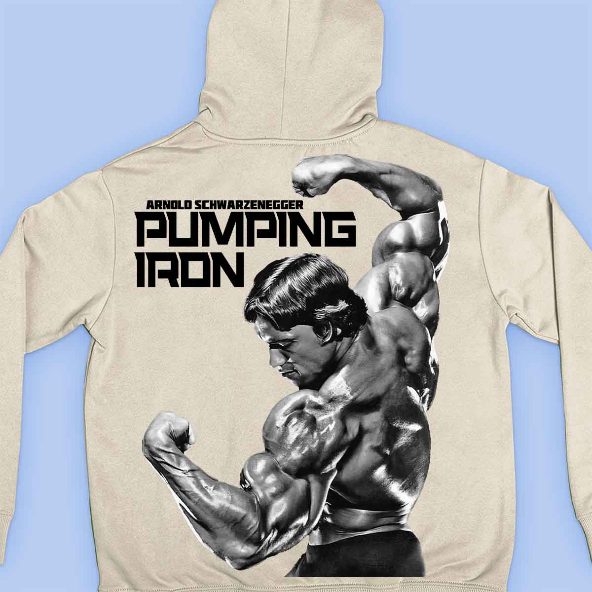 Pumping Iron - Premium hoodie, unisex-rugafdruk