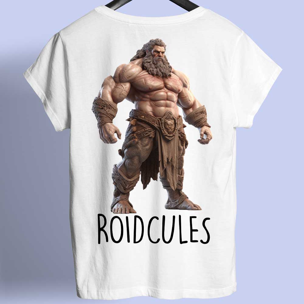 Roidcules - T-shirtprint op de achterkant