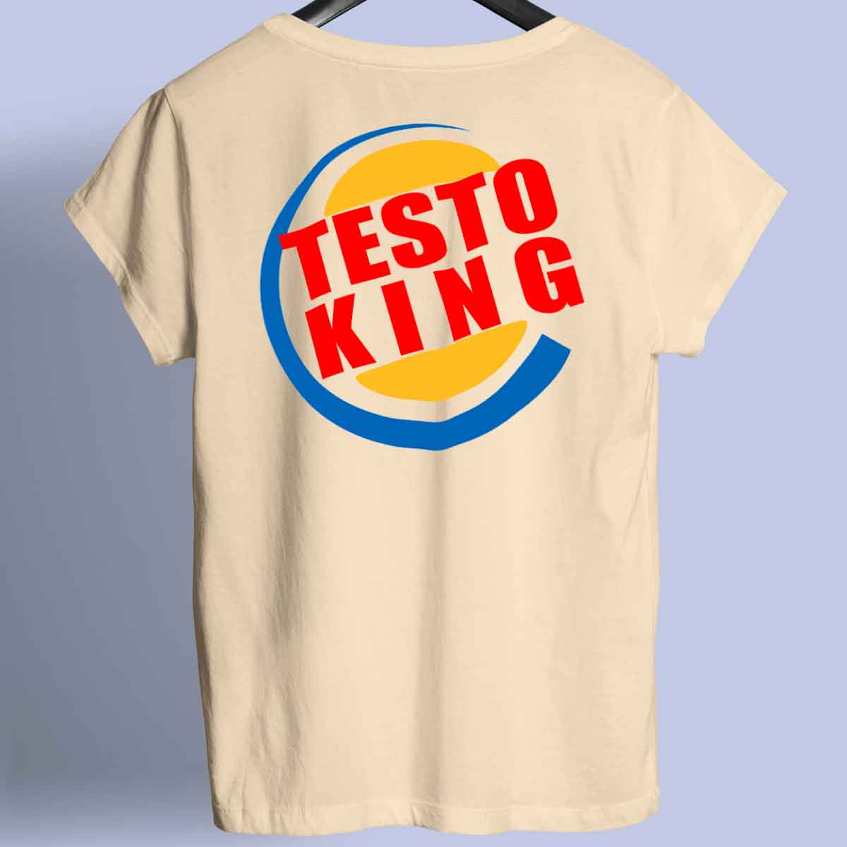 Testo King - Premium shirt, unisex-rugafdruk