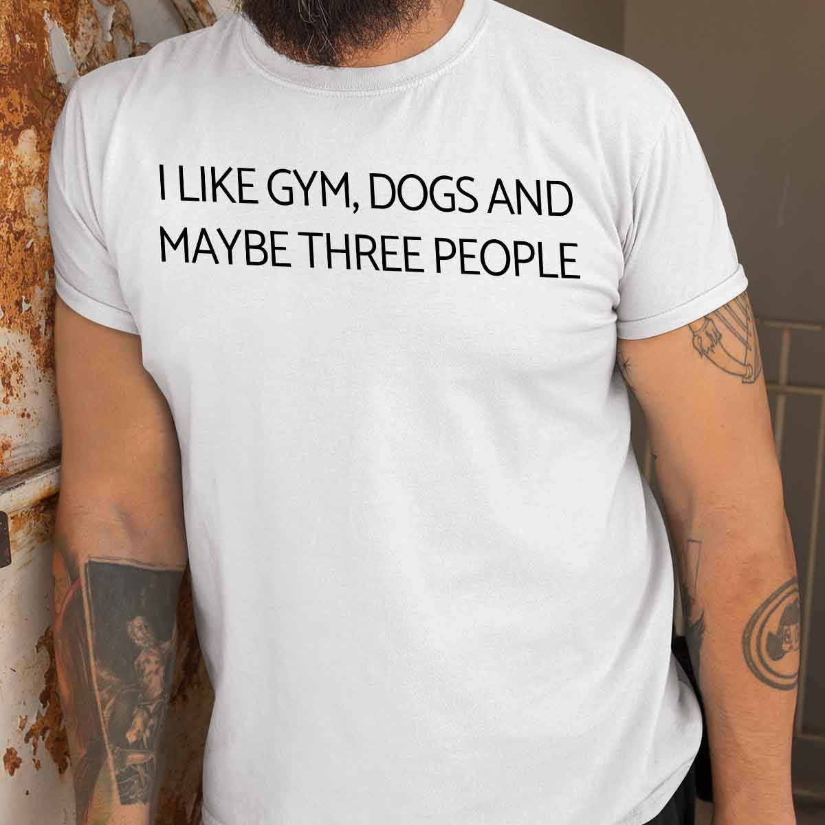 Gym en honden - Premium shirt unisex