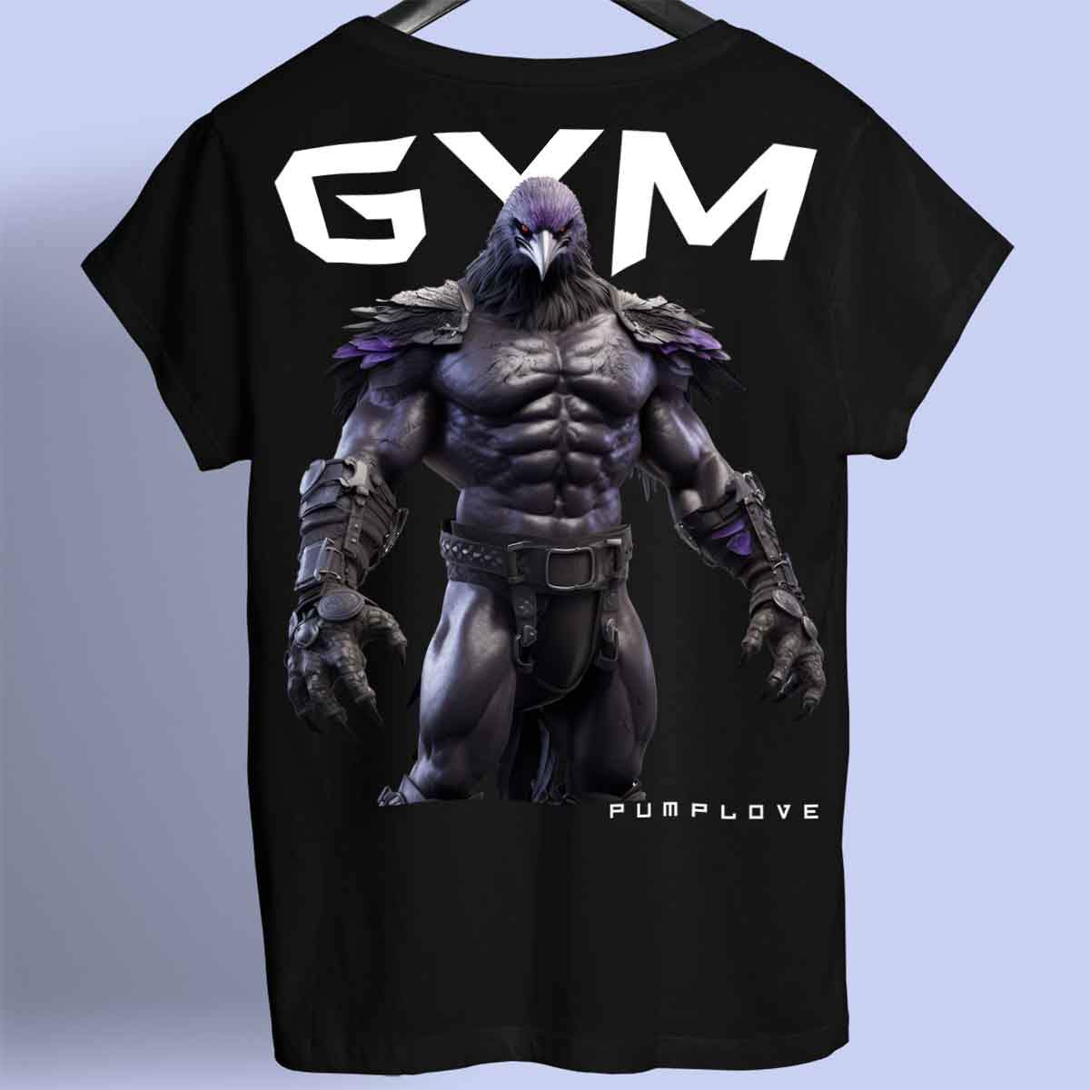 Gym Raven - Premium T-shirt Unisex rugafdruk