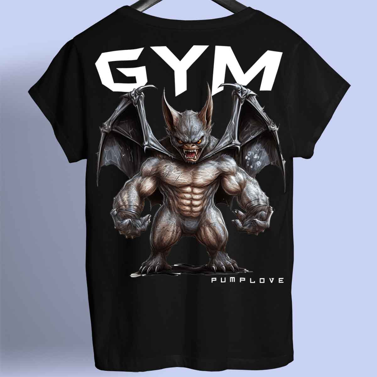 Gym Bat - Premium T-shirt Unisex rugafdruk