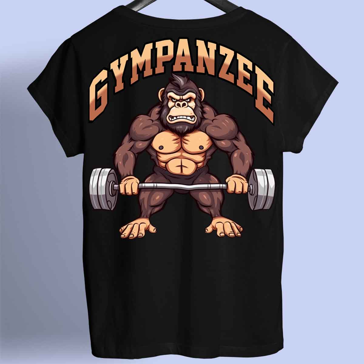 Gympanzee - Premium shirt, unisex-rugafdruk