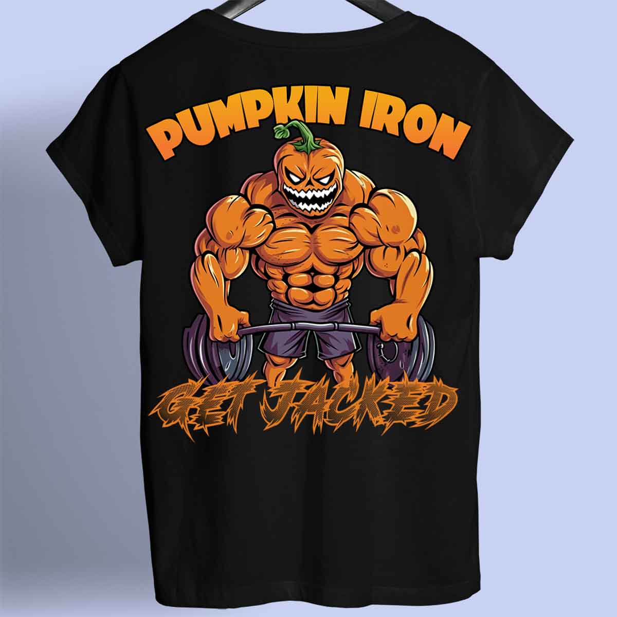 Pumpkin Iron - T-Shirt Premium Unisexe Backprint