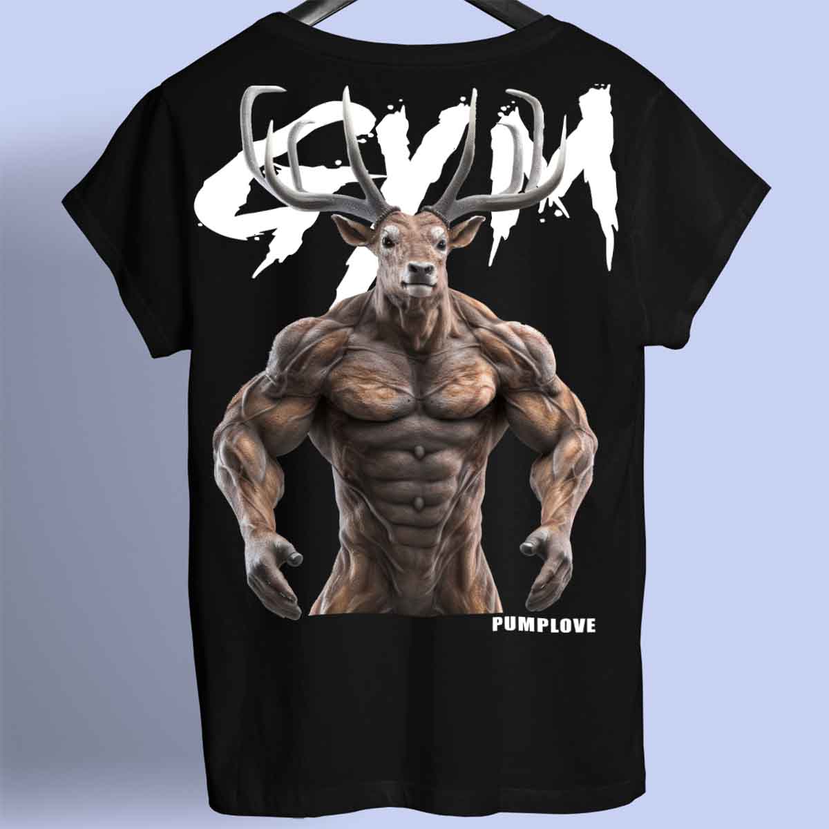 Gym Hert - Premium T-shirt Unisex rugafdruk