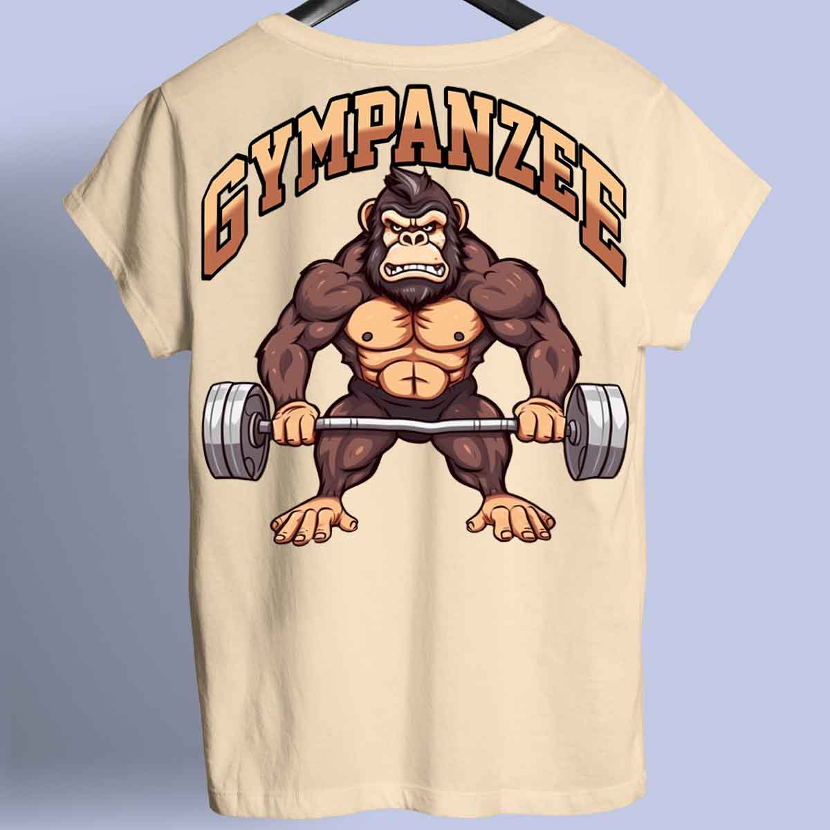 Gympanzee - Premium shirt, unisex-rugafdruk