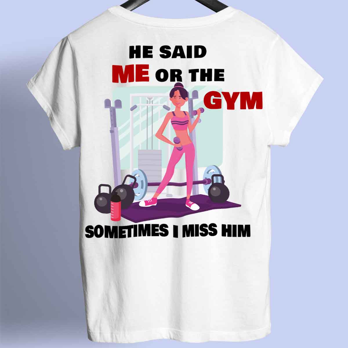 Moi ou Gym - Chemise Premium Unisexe Backprint