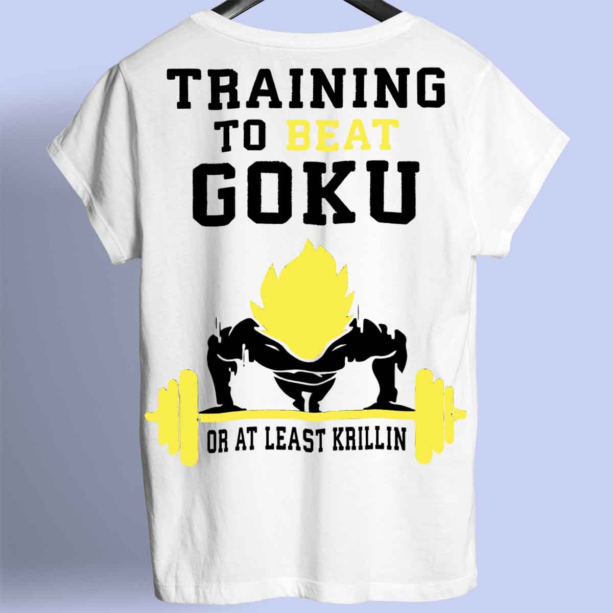 Battre Goku - T-shirt premium unisexe Backprint