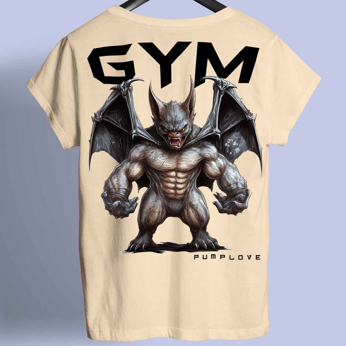 Gym Bat - Premium T-shirt Unisex rugafdruk