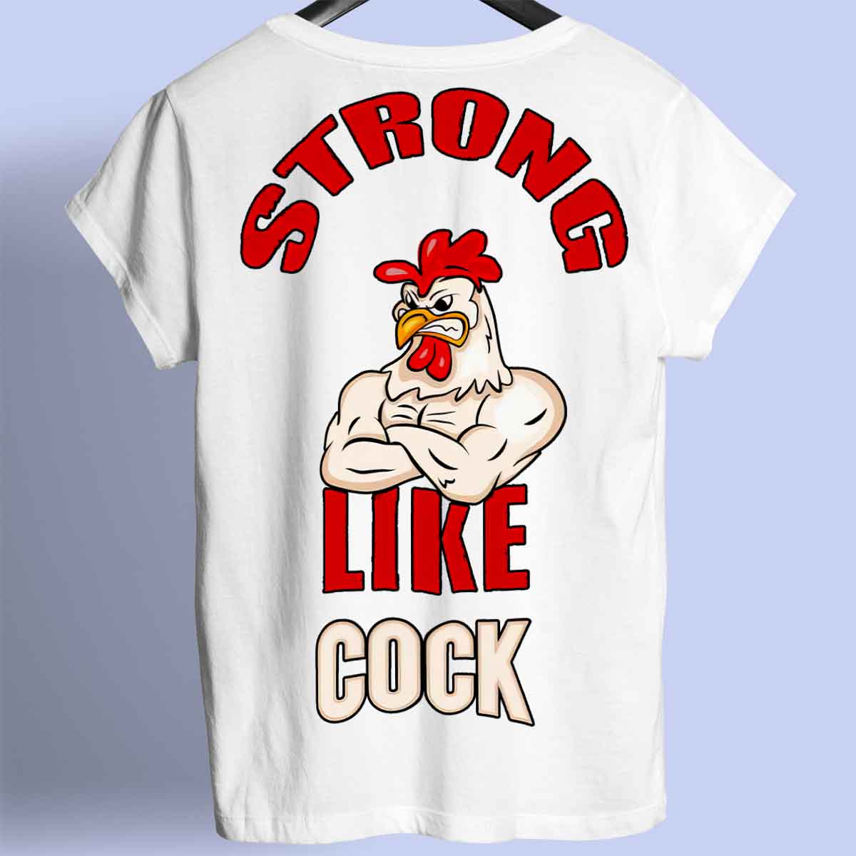 Strong Like - Premium T-shirt, unisex-rugafdruk