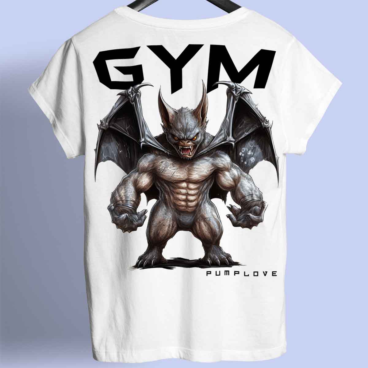 Gym Bat - Premium T-shirt Unisex rugafdruk