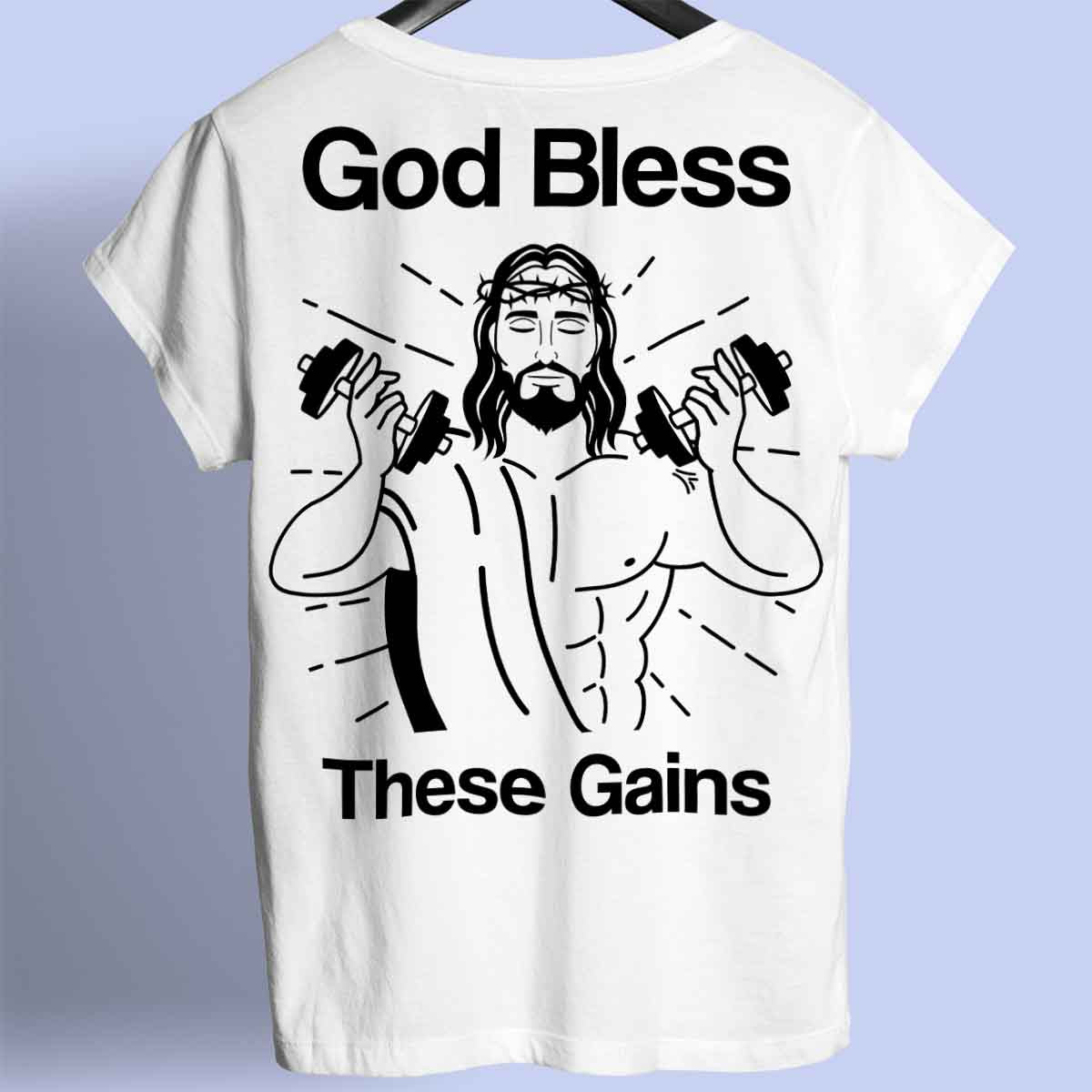 God zegene - Premium T-shirt Unisex rugafdruk