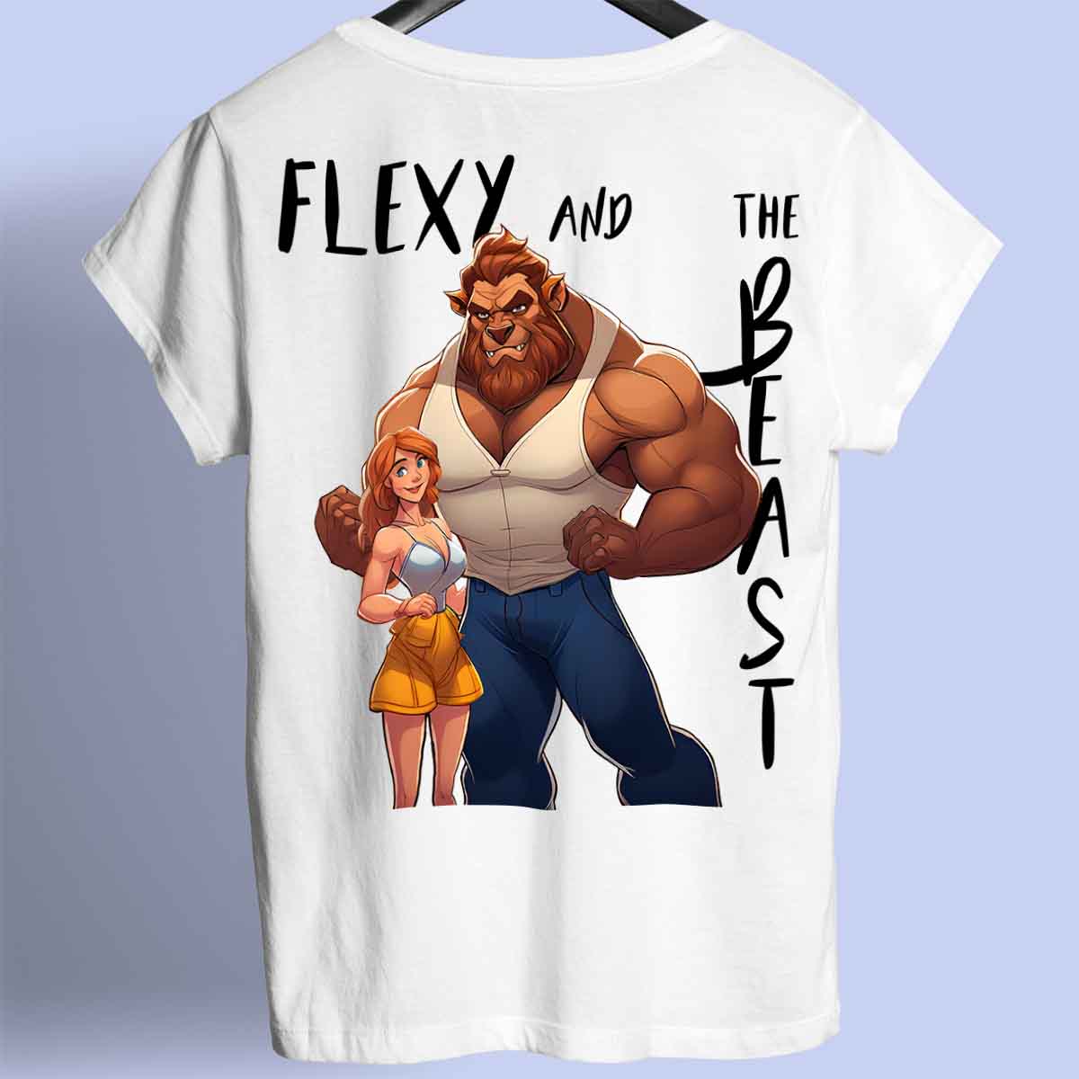 Flexy - Premium shirt, unisex-rugafdruk