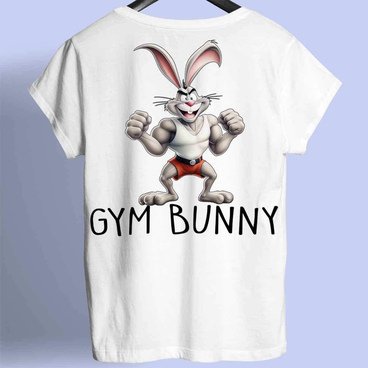 Gym Bunny - Premium shirt, unisex-rugafdruk