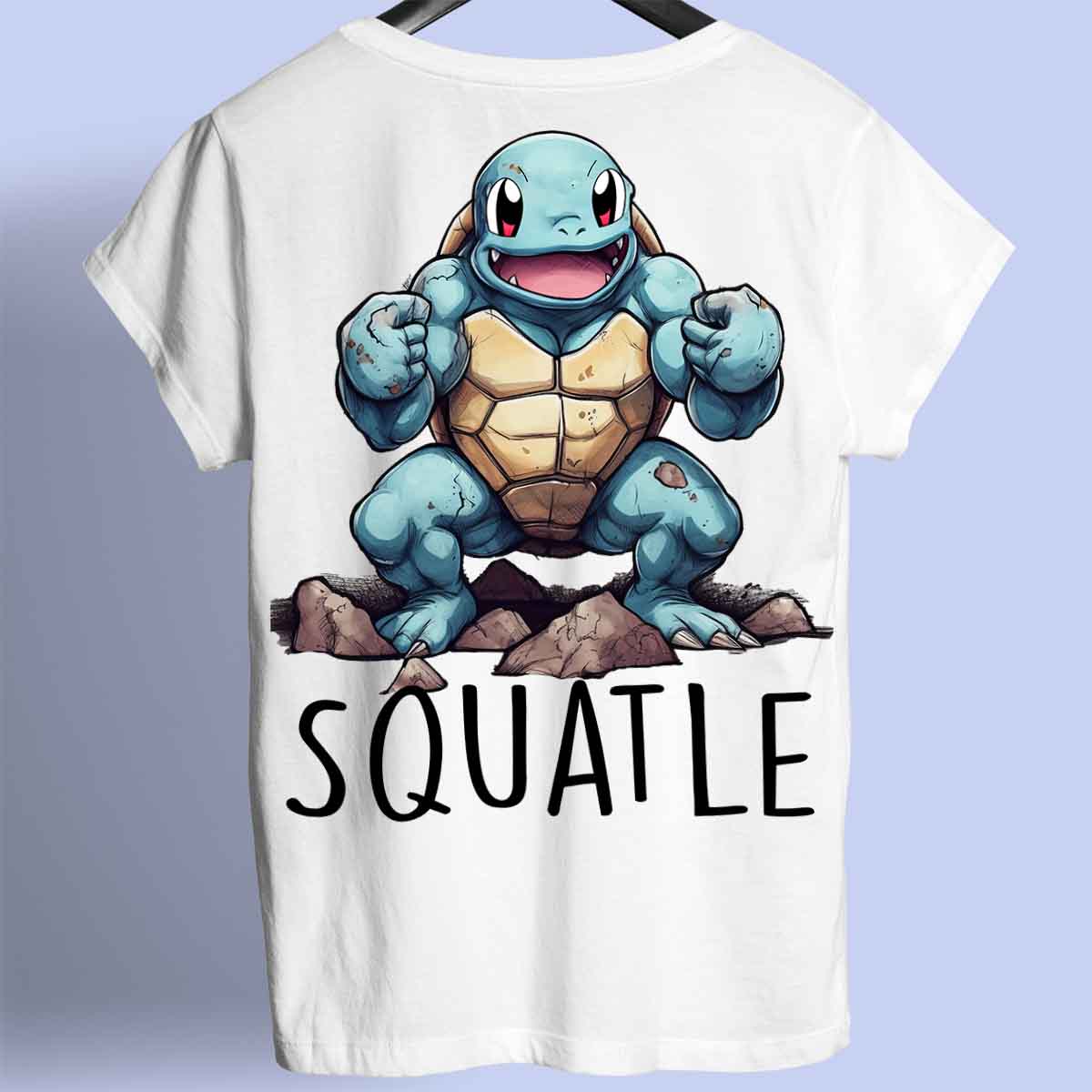 Squatle - Premium T-shirt, unisex-rugafdruk