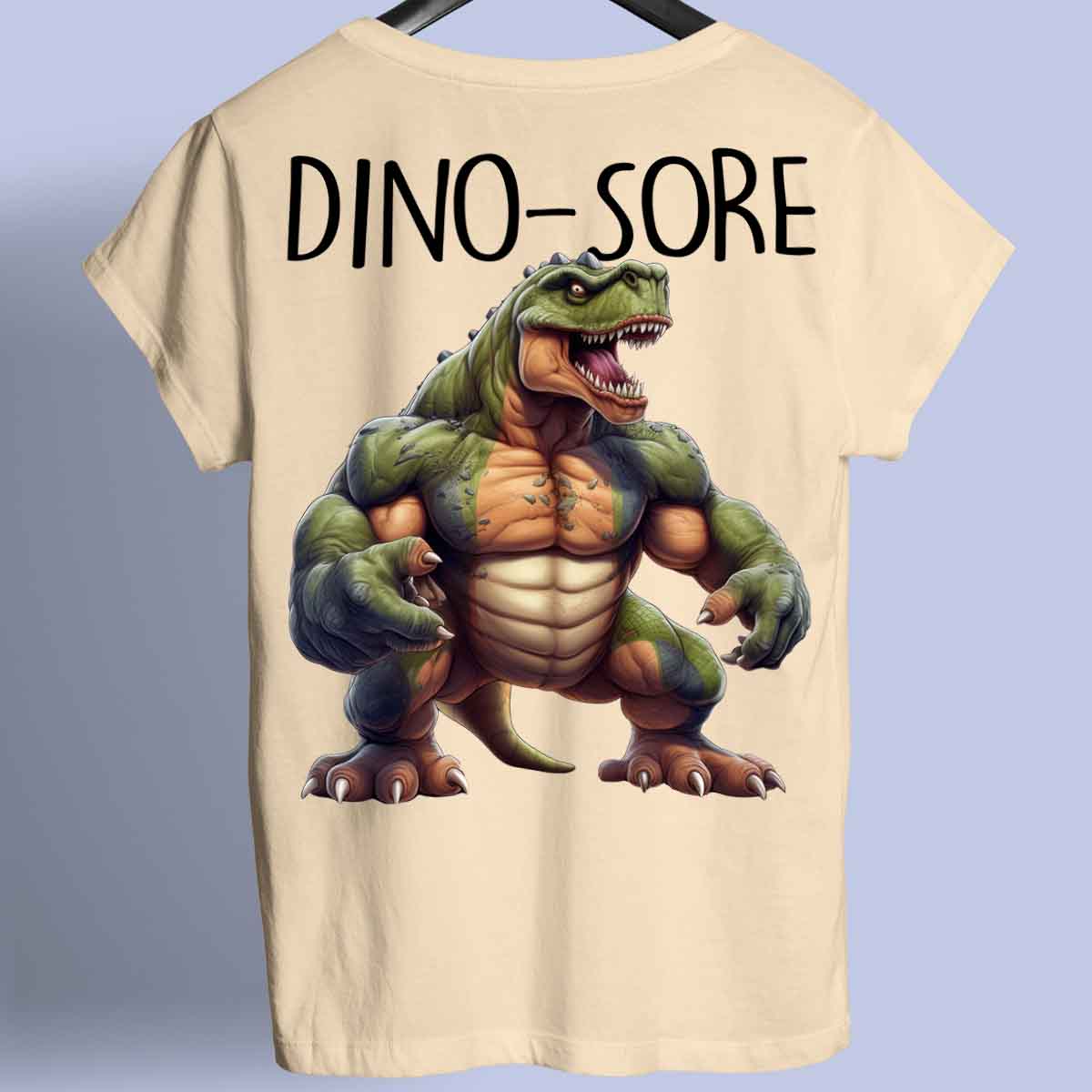 Dino-Sore - Premium T-Shirt Unisex Backprint