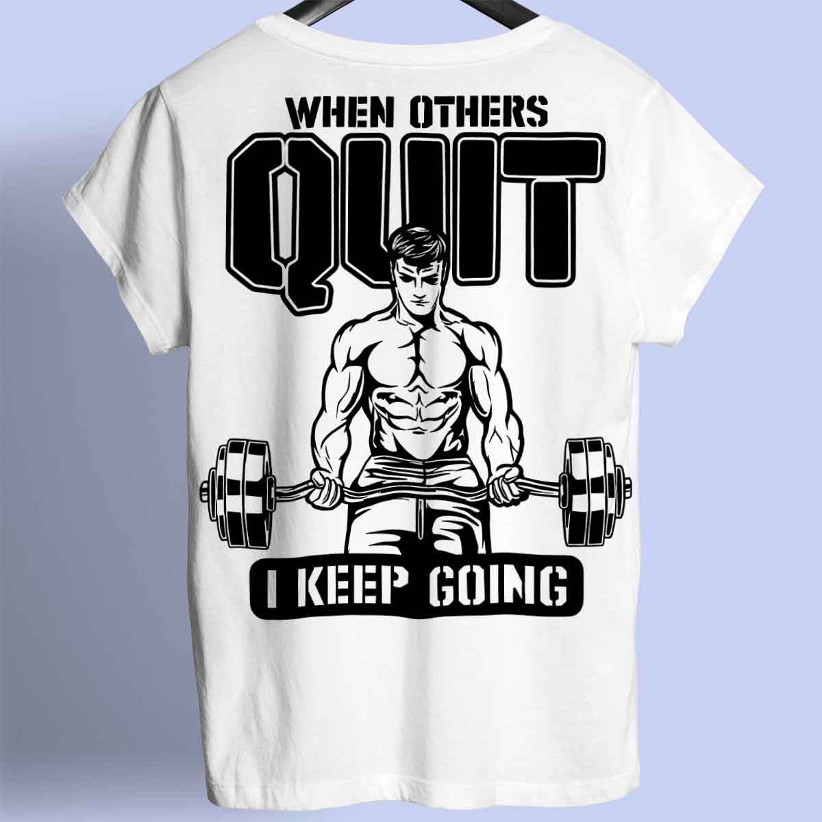 Quit - Premium shirt, unisex-rugafdruk