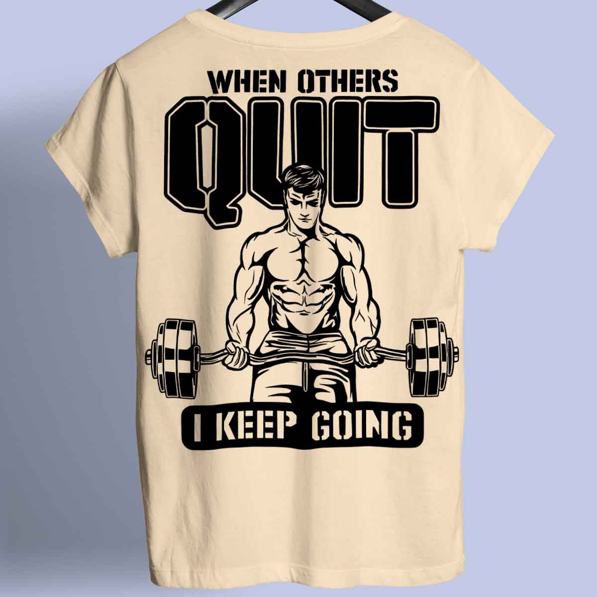 Quit - Premium shirt, unisex-rugafdruk