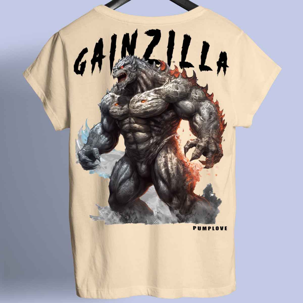 Gainzilla - Premium shirt, unisex-rugafdruk