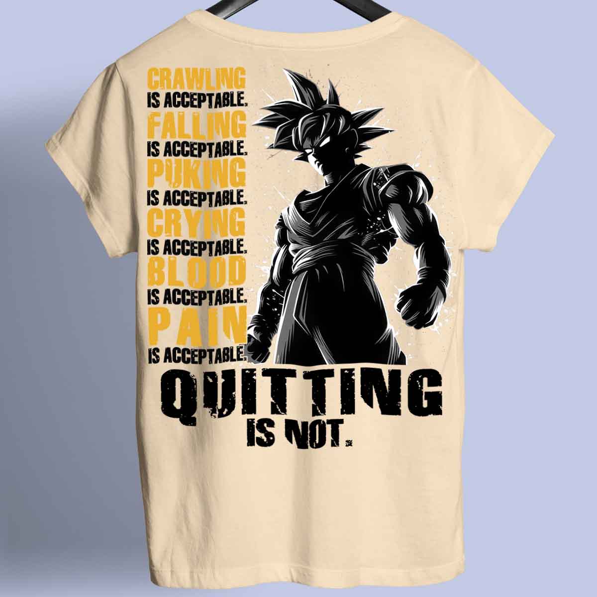 Quitting - Premium T-Shirt Unisex Backprint