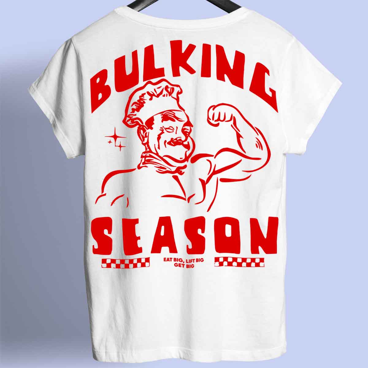 Bulkseizoen - Premium shirt, unisex-rugafdruk