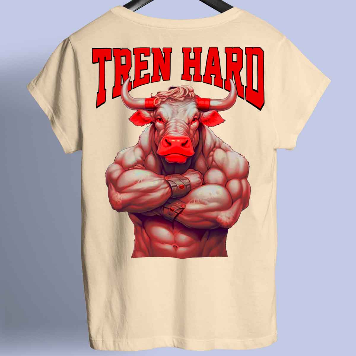 Tren Hard - Premium shirt, unisex-rugafdruk