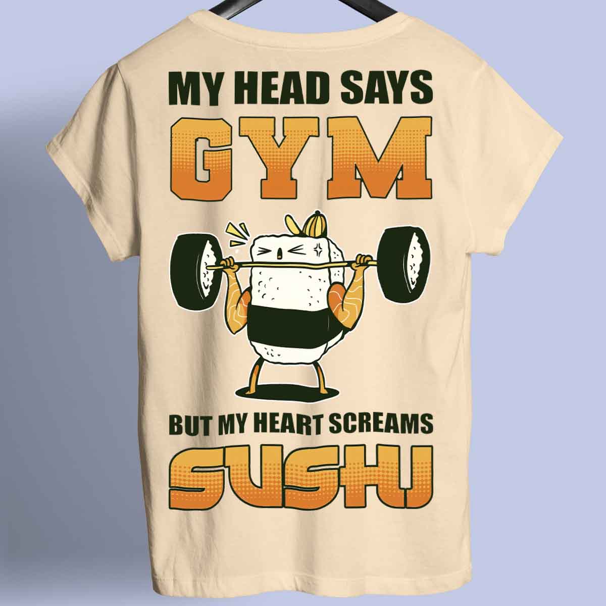 Sushi - T-Shirt Premium Unisexe Backprint