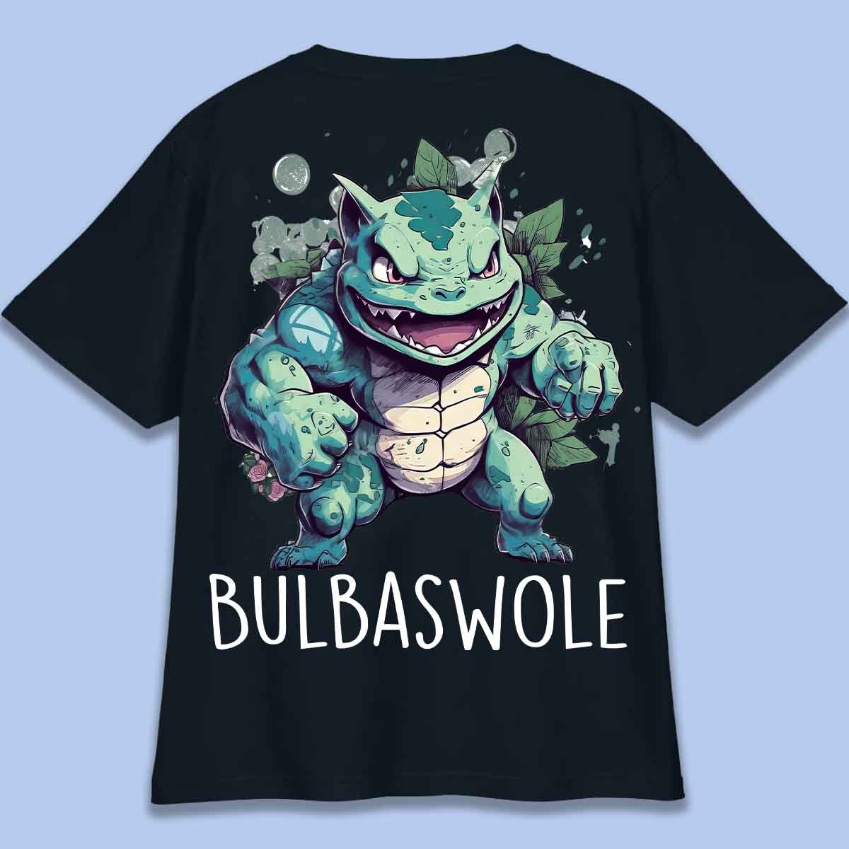 Bulbaswole - T-shirt oversized unisex-rugafdruk