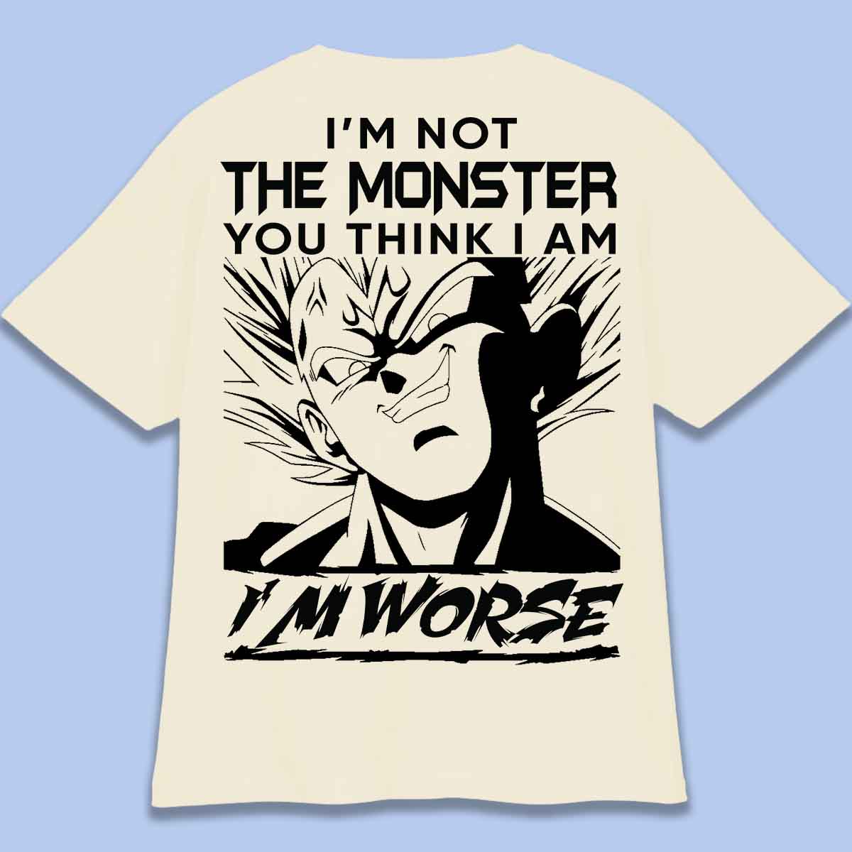 Monstre - T-Shirt Oversize Unisex Backprint