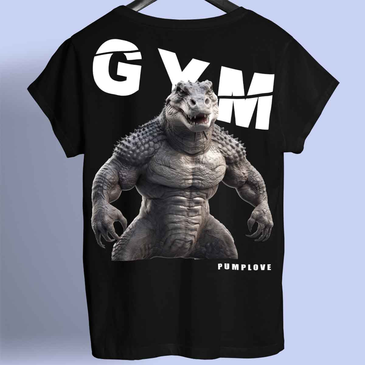 Gym Alligator - Premium T-shirt Unisex rugafdruk