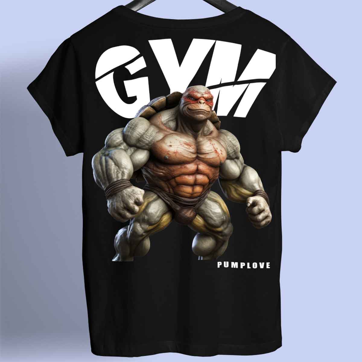 Gym Turtle - T-Shirt Premium Unisexe Backprint